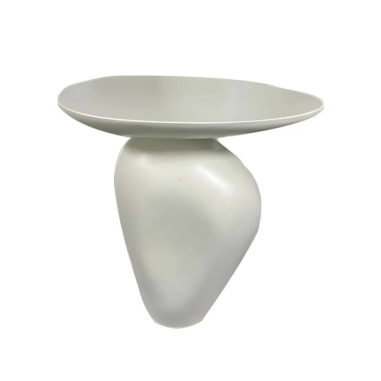 Modern Black End Side Table with Steel Base