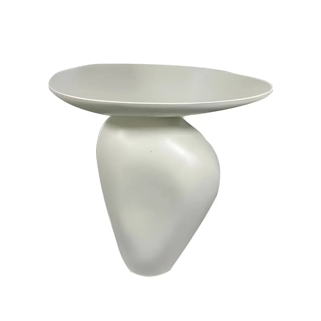 Modern Black End Side Table with Steel Base