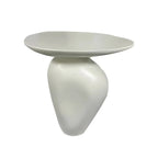 Modern Black End Side Table with Steel Base