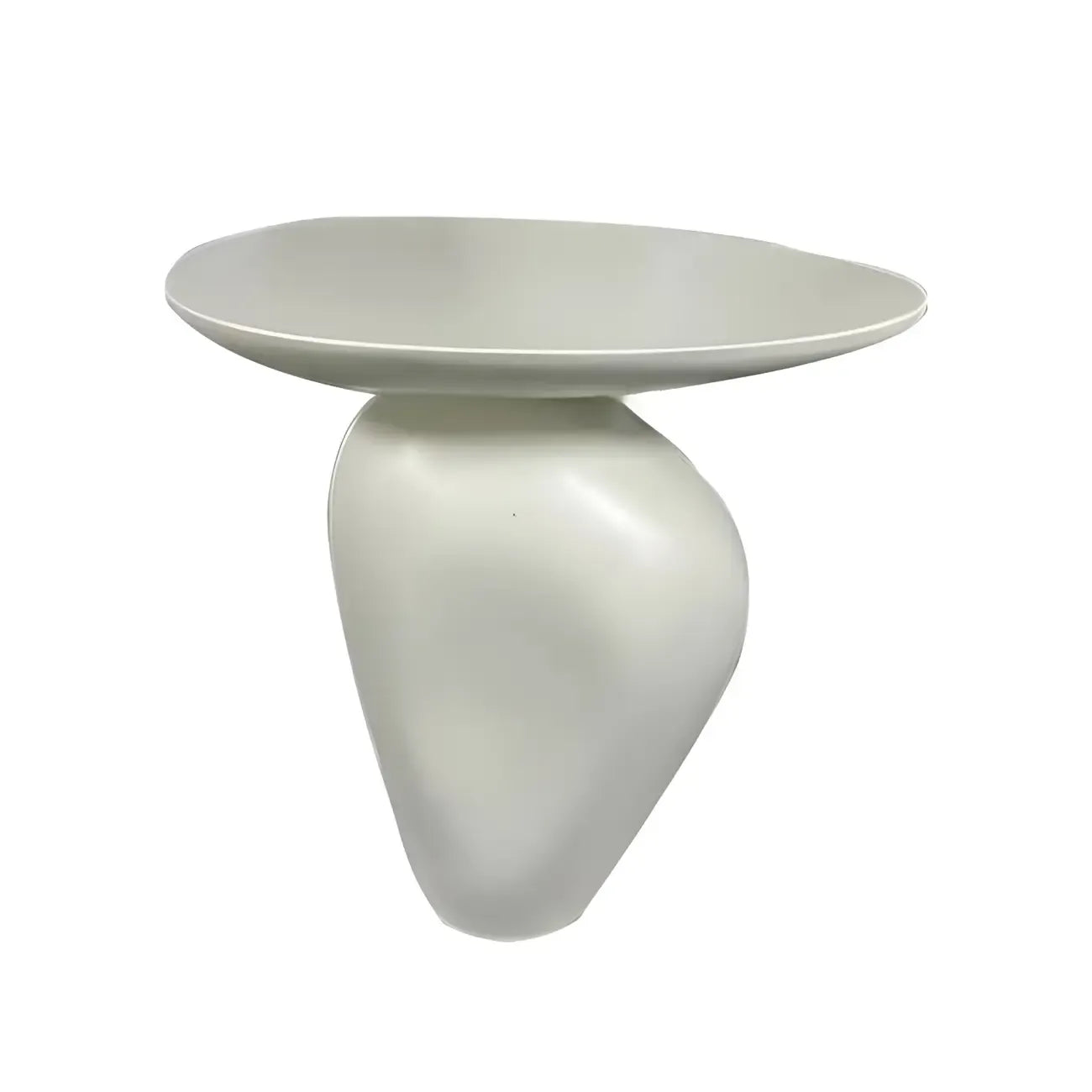 Modern Black End Side Table with Steel Base