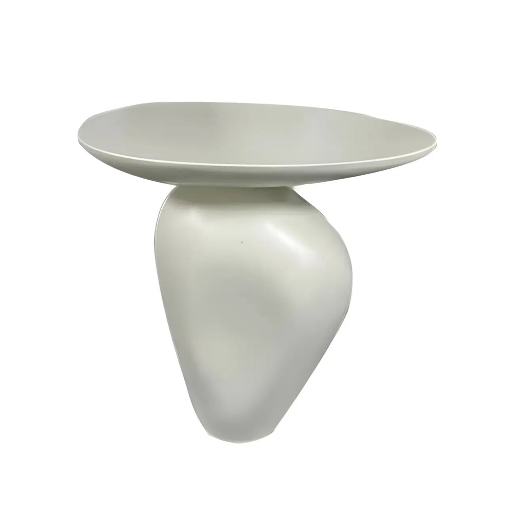 Modern Black End Side Table with Steel Base