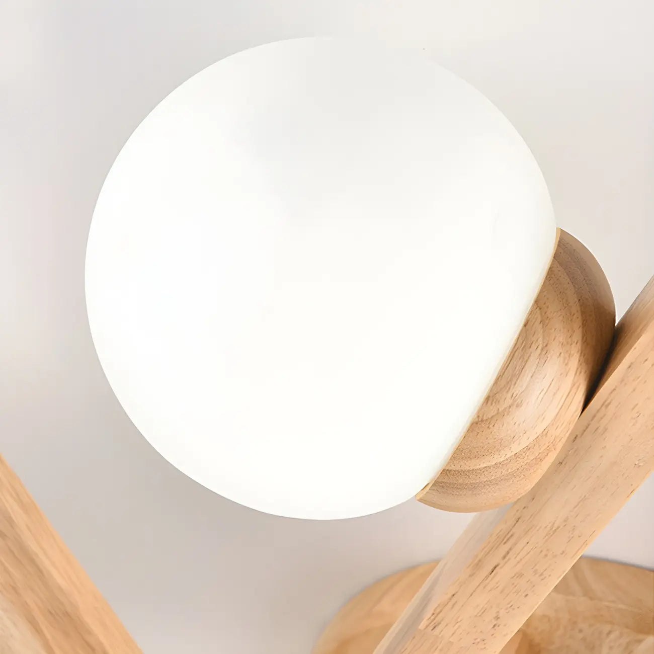 Globe White LED Semi Flush Ceiling Light for Living Room