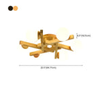 Globe White LED Semi Flush Ceiling Light for Living Room