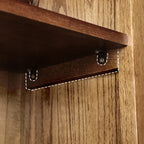 Elegant Simple Brown Oak Open Display Storage Chests
