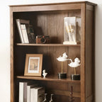 Elegant Simple Brown Oak Open Display Storage Chests