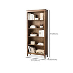 Elegant Simple Brown Oak Open Display Storage Chests