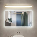 Glam Tube LED Vanity Light with Plastic Shade for Bathroom