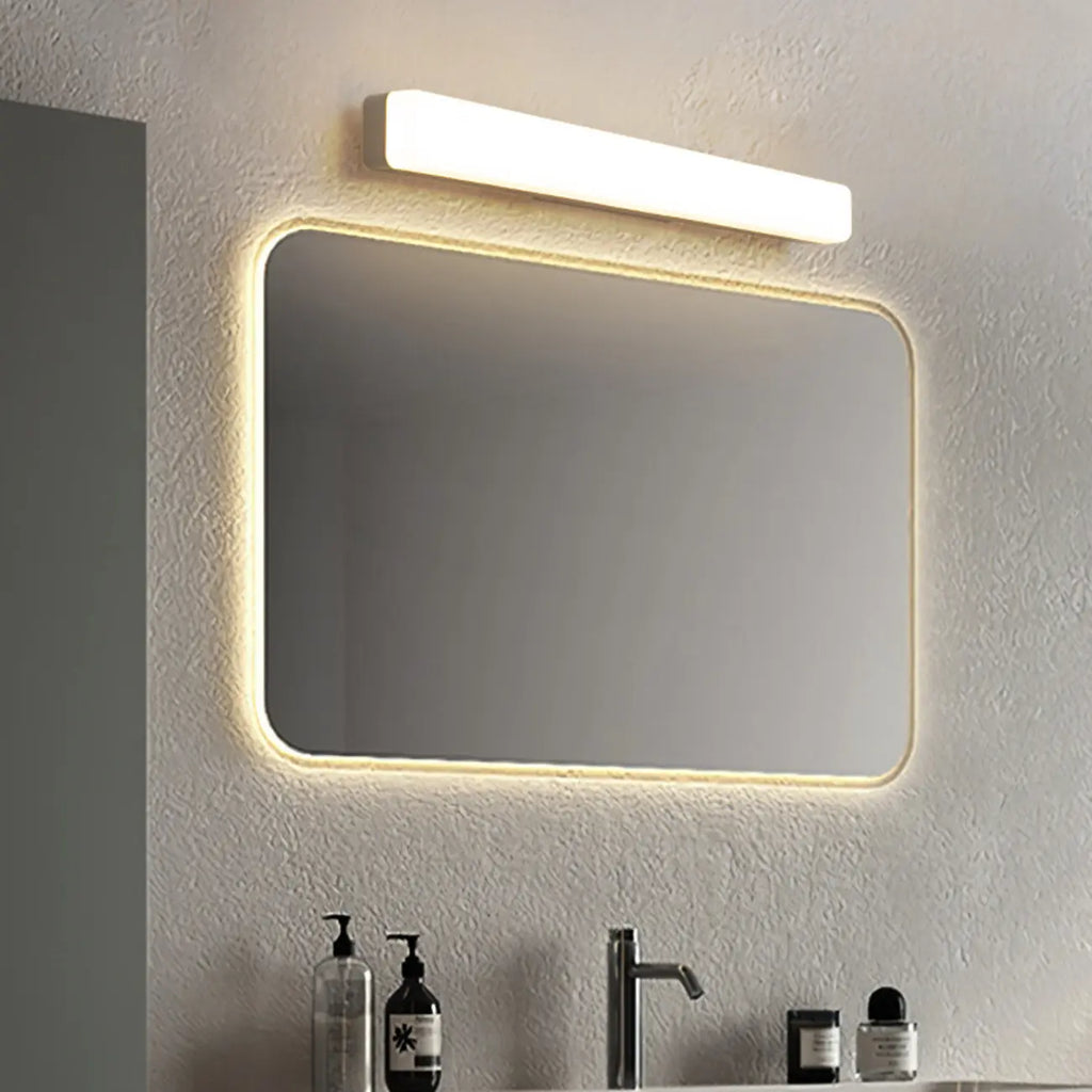 Glam Tube LED Vanity Light with Plastic Shade for Bathroom