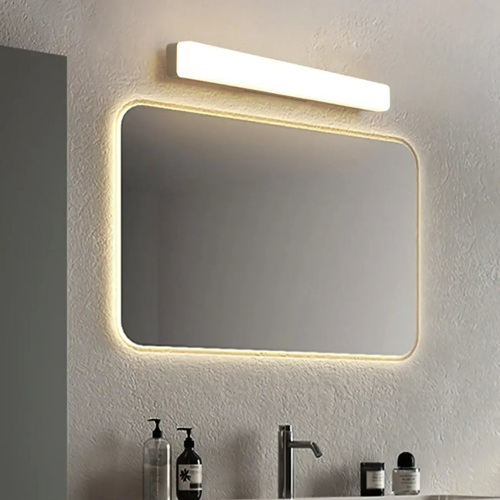 Glam Tube LED Vanity Light with Plastic Shade for Bathroom