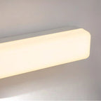 Glam Tube LED Vanity Light with Plastic Shade for Bathroom