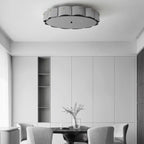 Semi Flush LED Ceiling Light with Clear Shade for Living Room