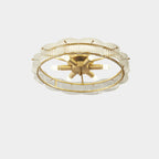 Semi Flush LED Ceiling Light with Clear Shade for Living Room