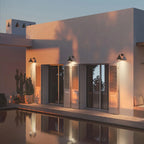 Minimalist Black Metal Cone Outdoor LEED Wall Sconce