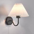 Modern Wall Sconce with Fabric Shade for Bedside Lighting