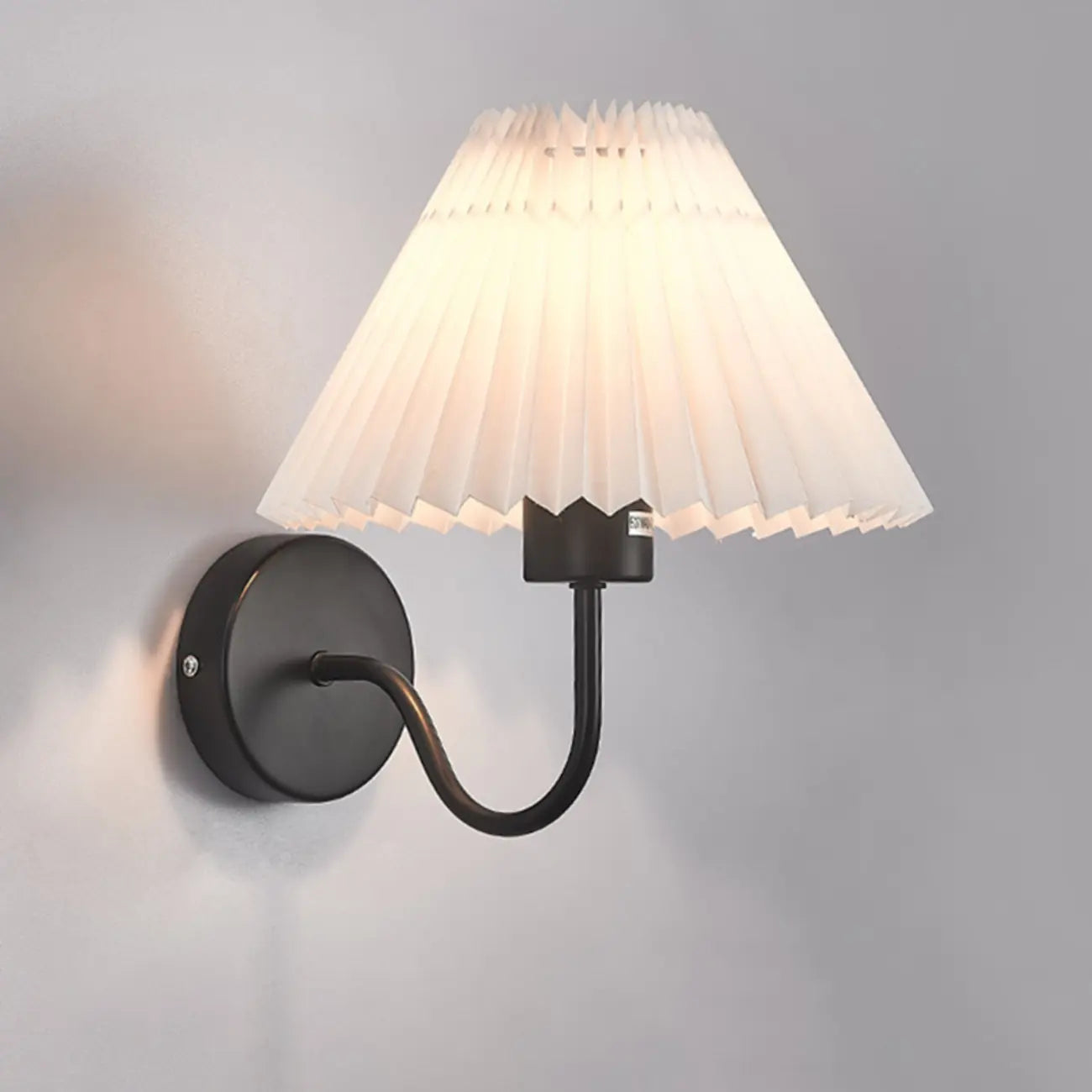 Modern Wall Sconce with Fabric Shade for Bedside Lighting