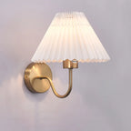 Modern Wall Sconce with Fabric Shade for Bedside Lighting