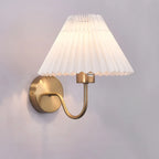 Modern Wall Sconce with Fabric Shade for Bedside Lighting