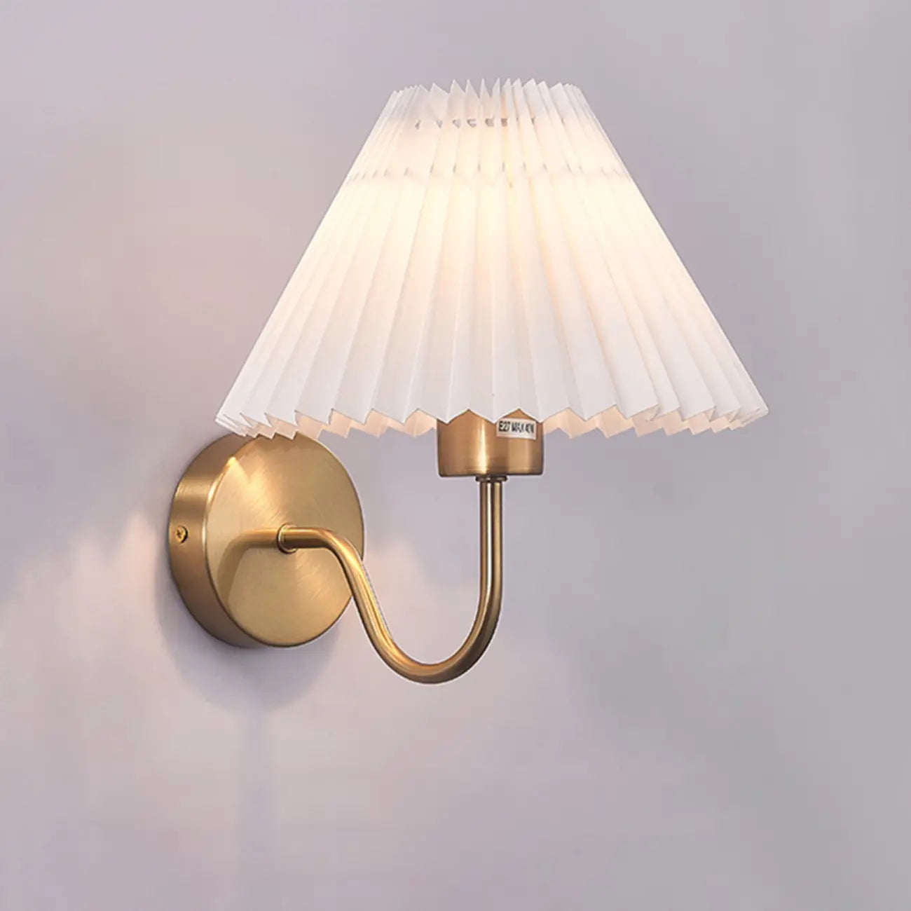 Modern Wall Sconce with Fabric Shade for Bedside Lighting