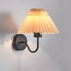 Modern Wall Sconce with Fabric Shade for Bedside Lighting