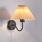 Modern Wall Sconce with Fabric Shade for Bedside Lighting