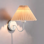 Modern Wall Sconce with Fabric Shade for Bedside Lighting