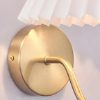 Modern Wall Sconce with Fabric Shade for Bedside Lighting