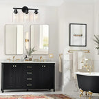 Industrial Metal Vanity Light with Glass Shade for Bedroom