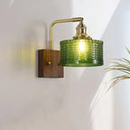 Modern Cylinder LED Glass Wall Sconce for Living Room
