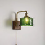 Modern Cylinder LED Glass Wall Sconce for Living Room