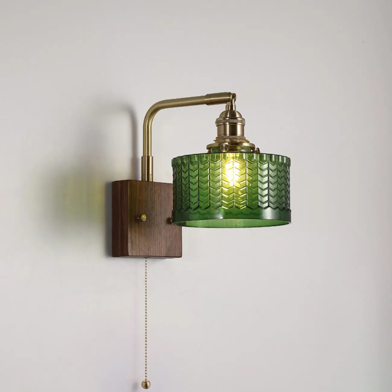Modern Cylinder LED Glass Wall Sconce for Living Room