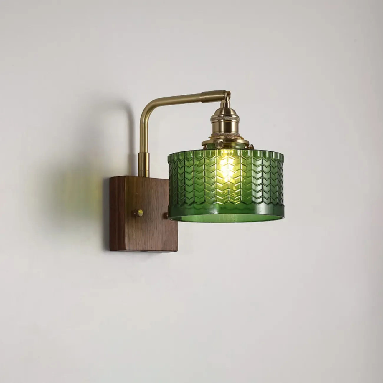 Modern Cylinder LED Glass Wall Sconce for Living Room