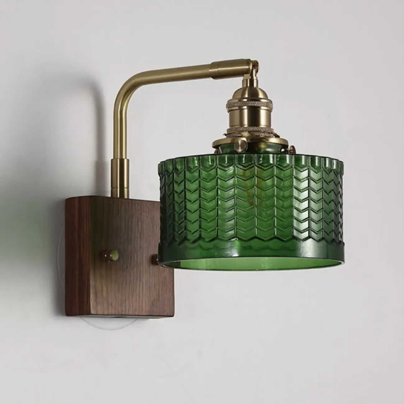 Modern Cylinder LED Glass Wall Sconce for Living Room