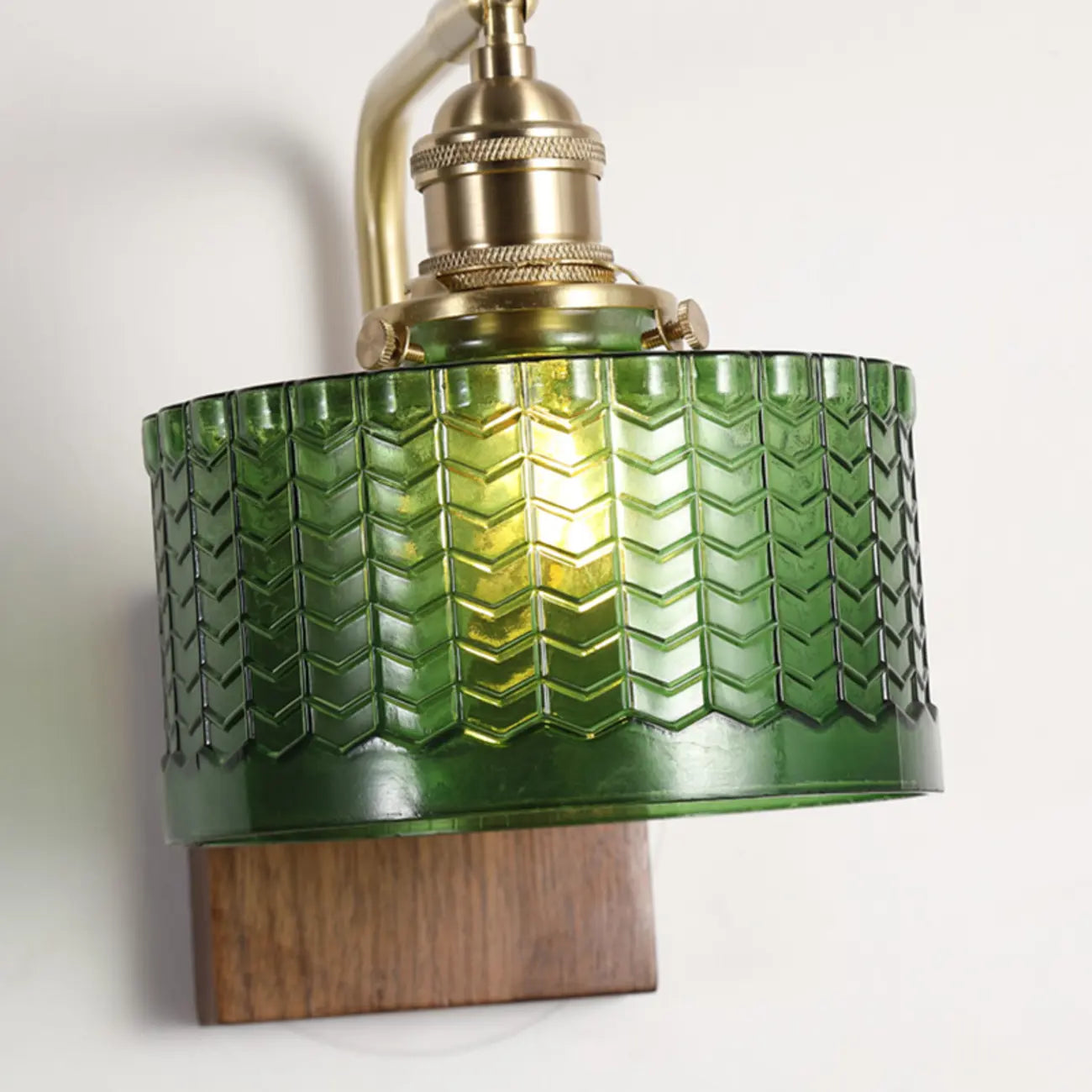 Modern Cylinder LED Glass Wall Sconce for Living Room