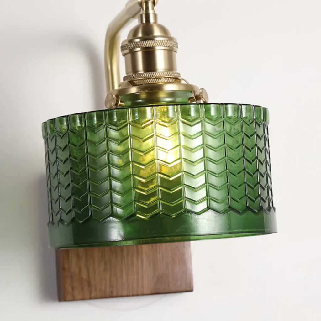 Modern Cylinder LED Glass Wall Sconce for Living Room