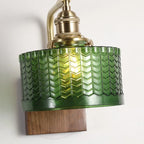 Modern Cylinder LED Glass Wall Sconce for Living Room