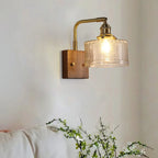 Modern Cylinder LED Glass Wall Sconce for Living Room