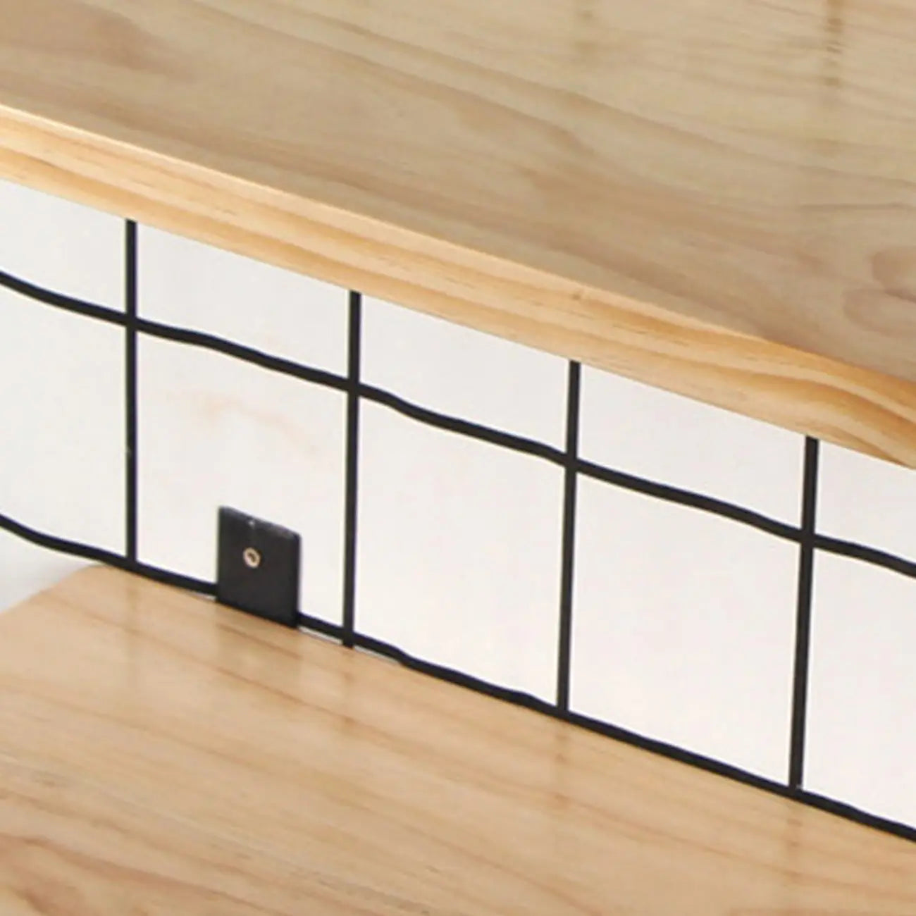 Kitchen Natural Pine Wood Wall-Mounted Storage Racks