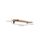 Kitchen Natural Pine Wood Wall-Mounted Storage Racks