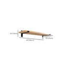 Kitchen Natural Pine Wood Wall-Mounted Storage Racks