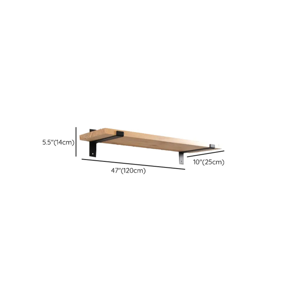 Kitchen Natural Pine Wood Wall-Mounted Storage Racks