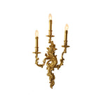 Modern Indoor Ornate Brass Wall Sconce for Hallway Lighting