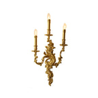 Modern Indoor Ornate Brass Wall Sconce for Hallway Lighting