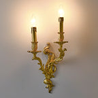 Modern Indoor Ornate Brass Wall Sconce for Hallway Lighting