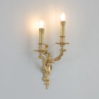 Modern Indoor Ornate Brass Wall Sconce for Hallway Lighting