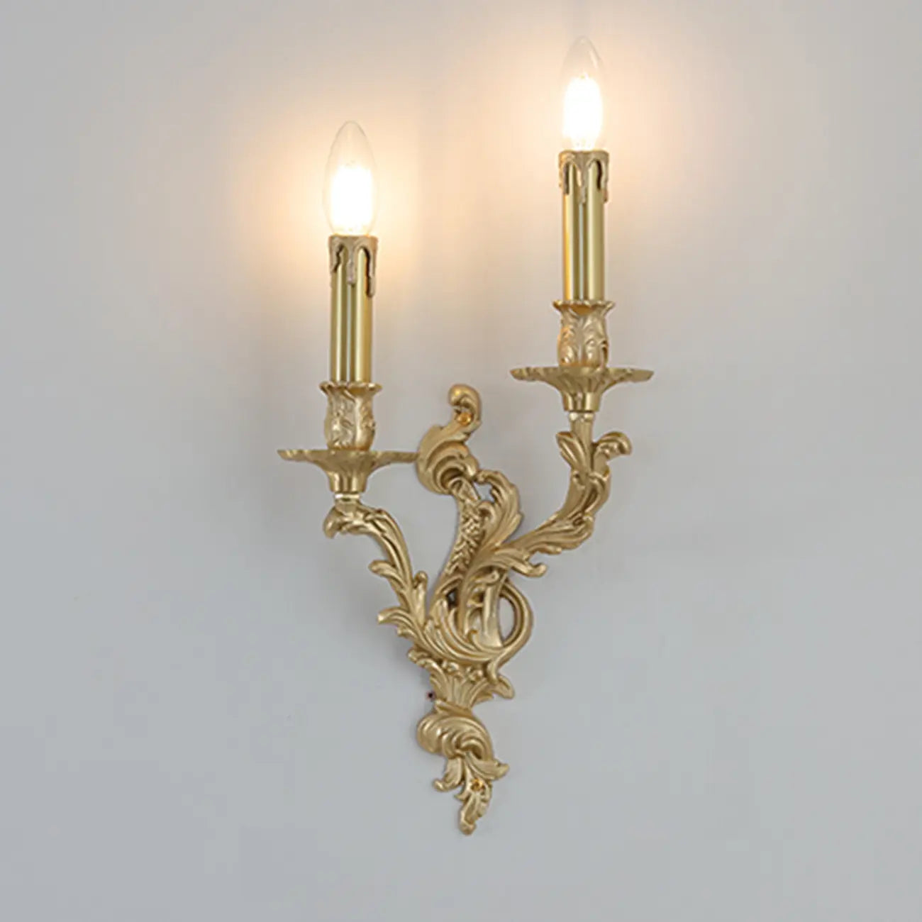 Modern Indoor Ornate Brass Wall Sconce for Hallway Lighting