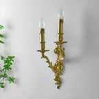 Modern Indoor Ornate Brass Wall Sconce for Hallway Lighting