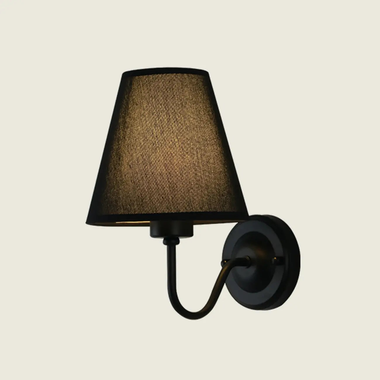Vintage Wall Sconce with Fabric Shade for Residential Use