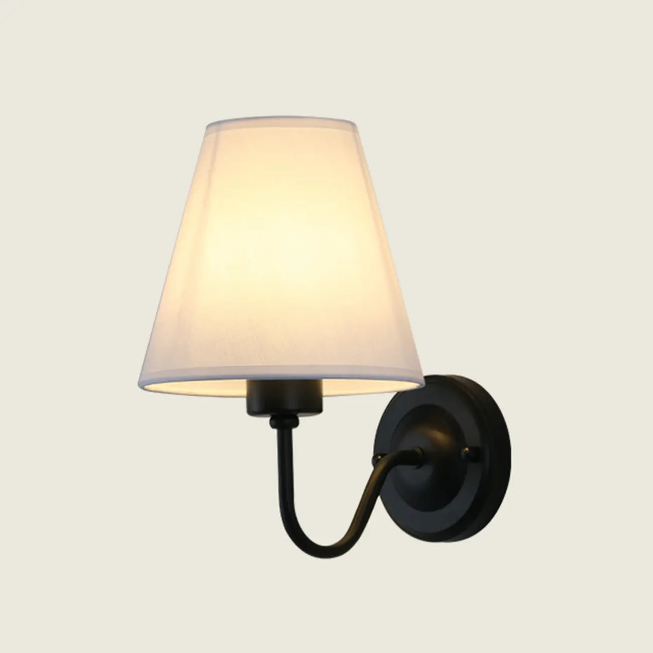 Vintage Wall Sconce with Fabric Shade for Residential Use