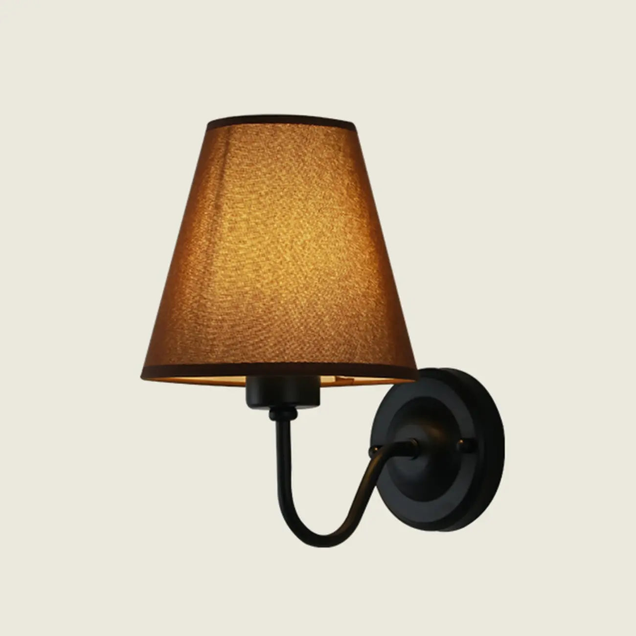 Vintage Wall Sconce with Fabric Shade for Residential Use