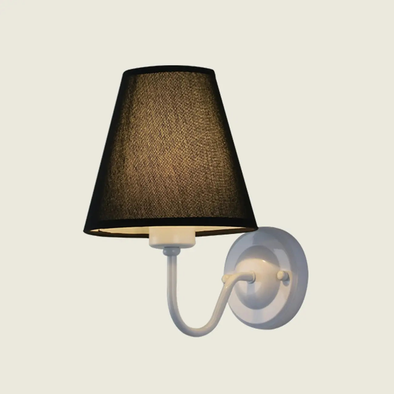 Vintage Wall Sconce with Fabric Shade for Residential Use